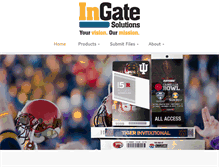 Tablet Screenshot of ingatesolutions.com